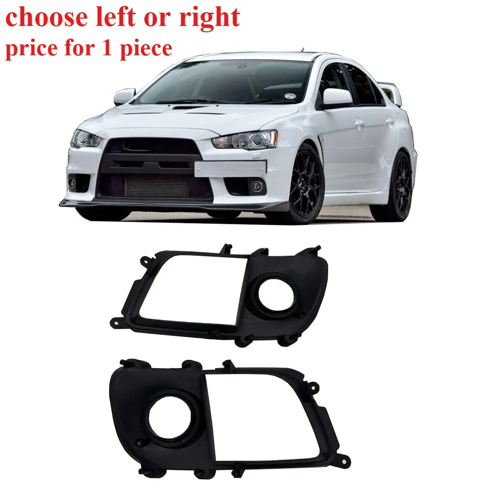 

1 or 2 Pieces H11 Black Fog Lamp Cover for Lancer Evo 10th Fog Lamp Cover Frame for Evo X Car Acceries Not Fit for Lancer