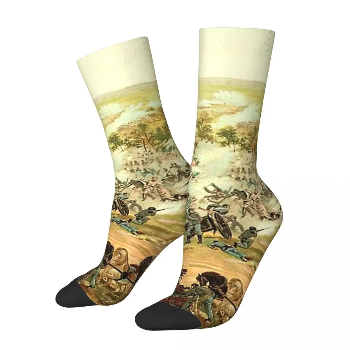 Gettysburg-Bas Harajuku super doux, chaussettes longues toutes saisons, accessoires pour cadeaux unisexes