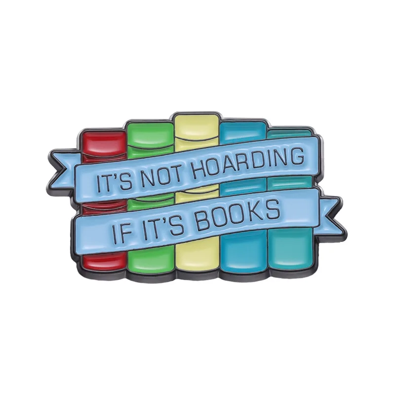 New Book Series Inspirational Brooch Fun Text Letter Badge Versatile Jewelry Gift Hot Sale