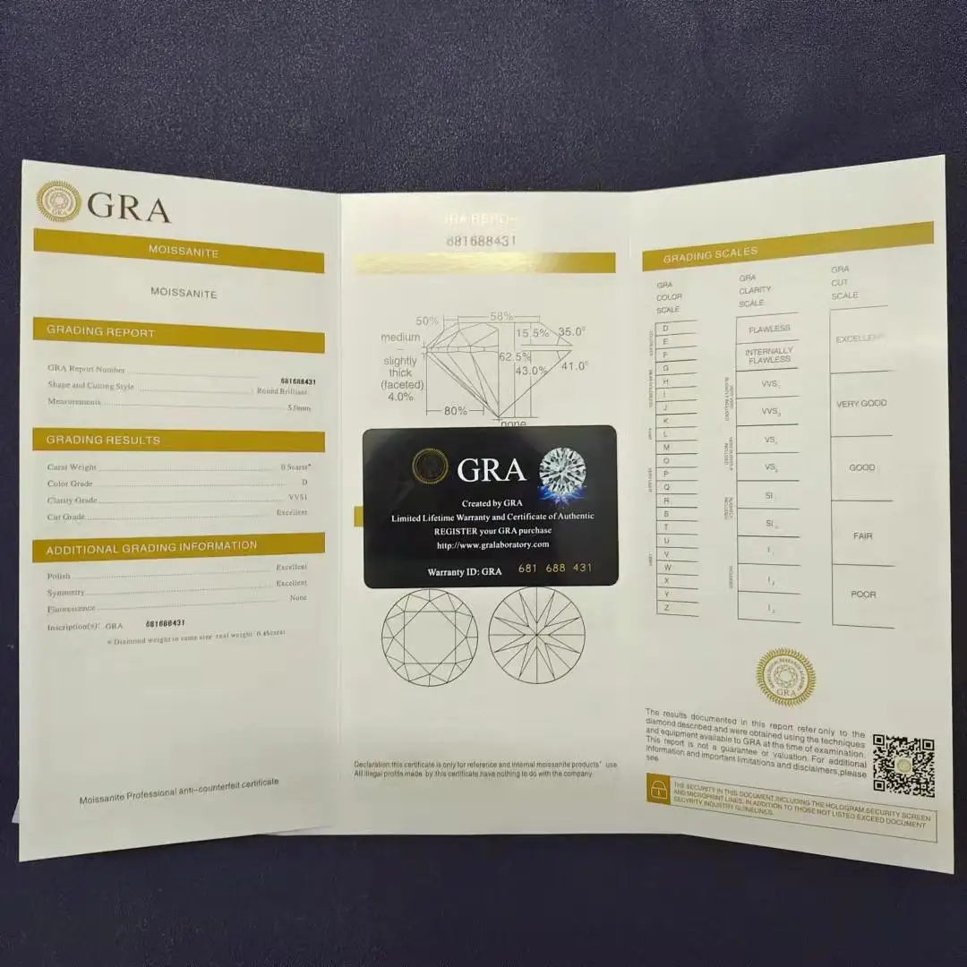 Tancise Classic 925 Sterling 2 Carat Moissanite Ring for Women Ladies Jewelry Wedding Promise Party Gift