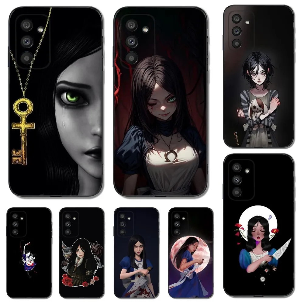 Game A-Alice Madness R-Returns Phone Case for SamsungS24,S23,S22,S21,S20 Ultra Pro S10,S30Plus,20 Ultra Black Cover