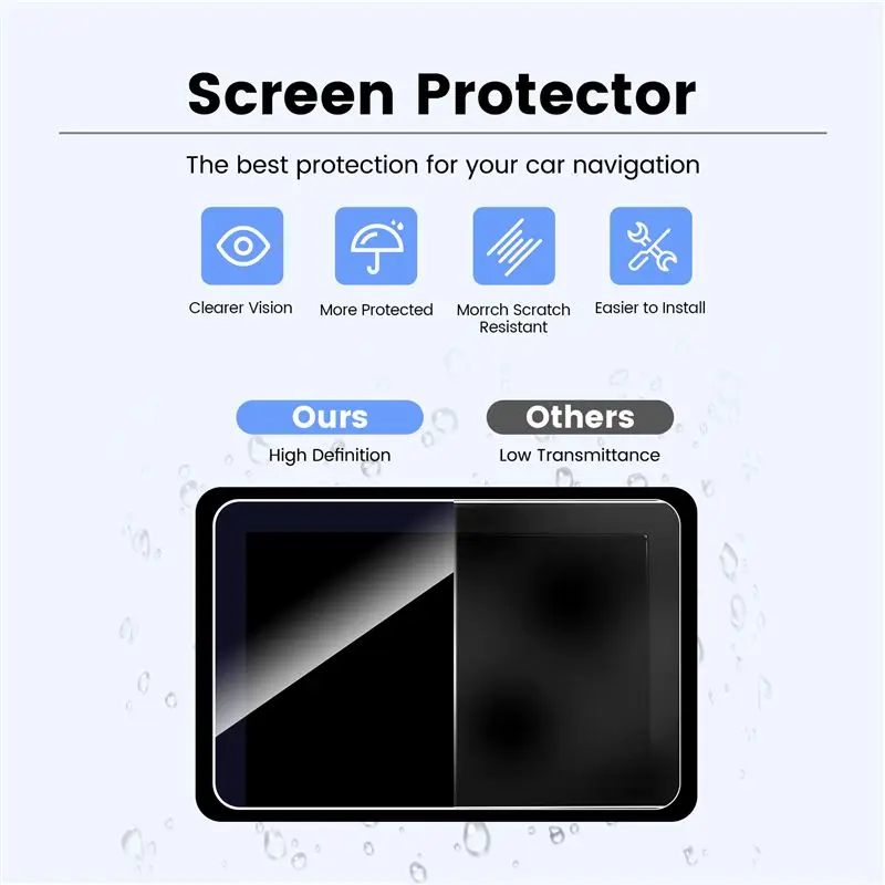 For 2019-2021 Subaru Impreza Forester Accent 8-Inch Car Navigation Press Screen Protective Film Display Tempered Glass
