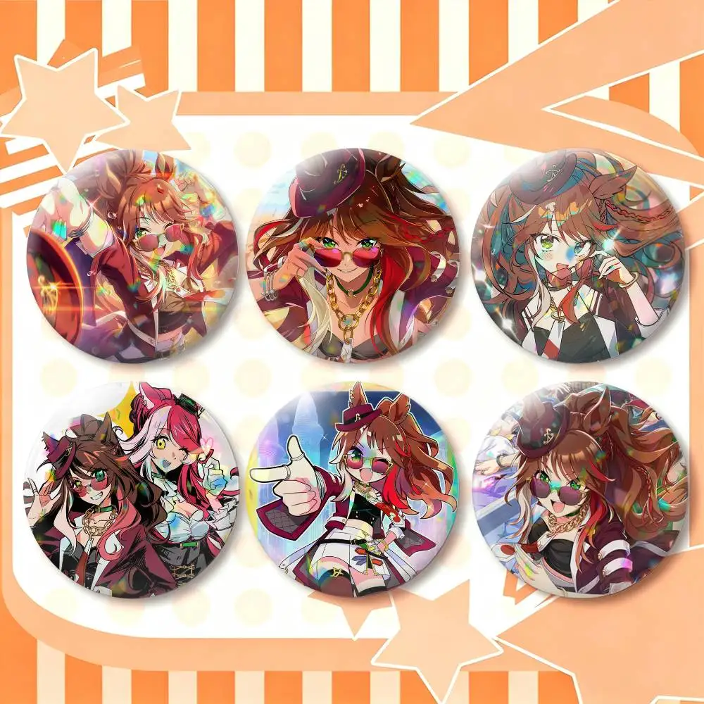 Forever young Umamusum  25 32 44 58 75mm Badges Personalized Round Brooches Pins Accessory Gift