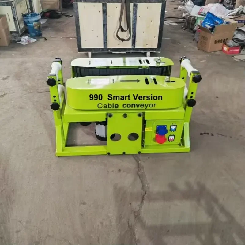 Recycling Machine 2026 FONGKO Long-distance Power Cable Laying Machine Winch for Pulling Fiber Cable Fiber Optic Cable