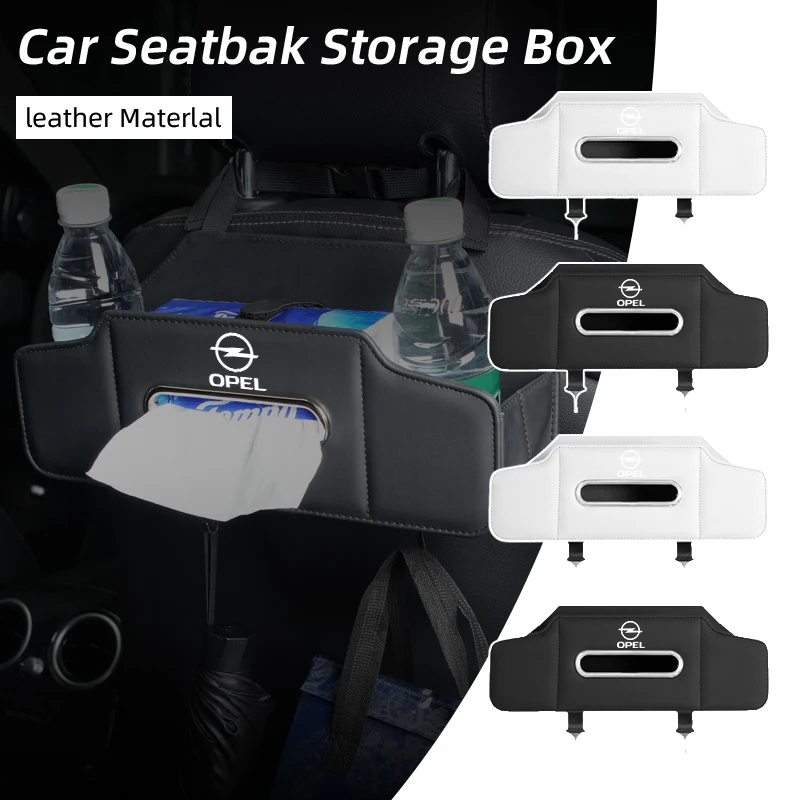 

Car Seatback Storage Case Tissue Box Cup Holder Accessories For Opel Corsa Astra Insignia Vectra Zafira Meriva Mokka Grandland V