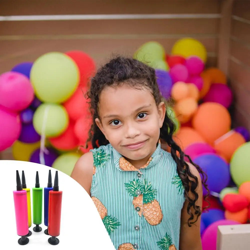 1PC Ballon Pumpe Ballon Inflator Hand Push Luftpumpe Hochzeit Geburtstag Party Kinder Baby Dusche Ballon Zubehör Werkzeuge – Detail 9