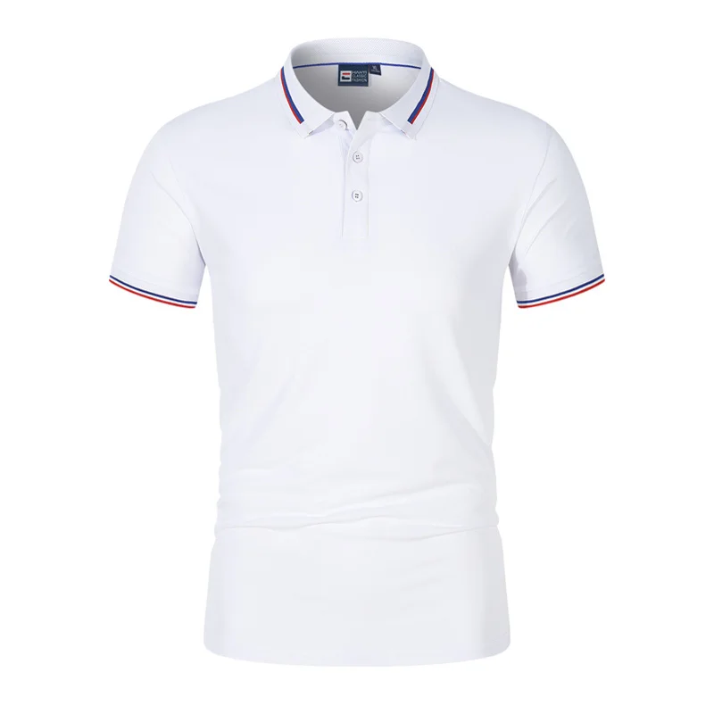 NEW Hot Sale Men's Summer Casual Breathable Comfortable Polo Shirt Men's Solid Color High Quality Short Sleeve T-Shir men tops