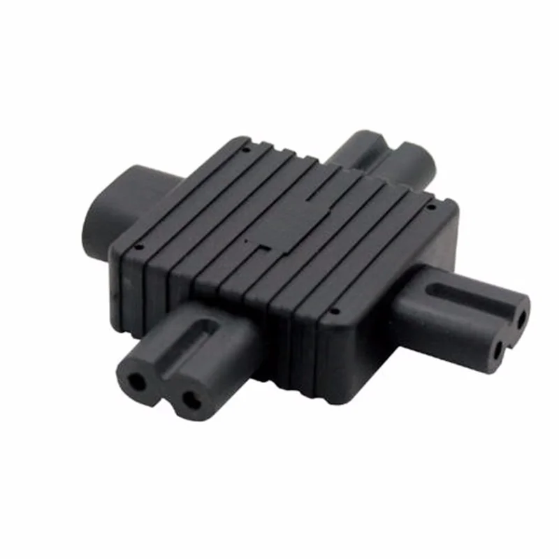 IEC 320 IEC320 IEC Figure 8 C8 Male to 3X Female C7 plug Splitter Power Adapter connector for Power Supply 1 in 3 out