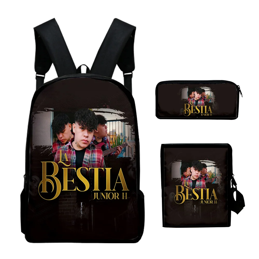 

Classic Pop Singer Junior H 3D Print 3pcs/Set pupil School Bags Laptop Daypack Backpack Inclined shoulder bag Pencil Case