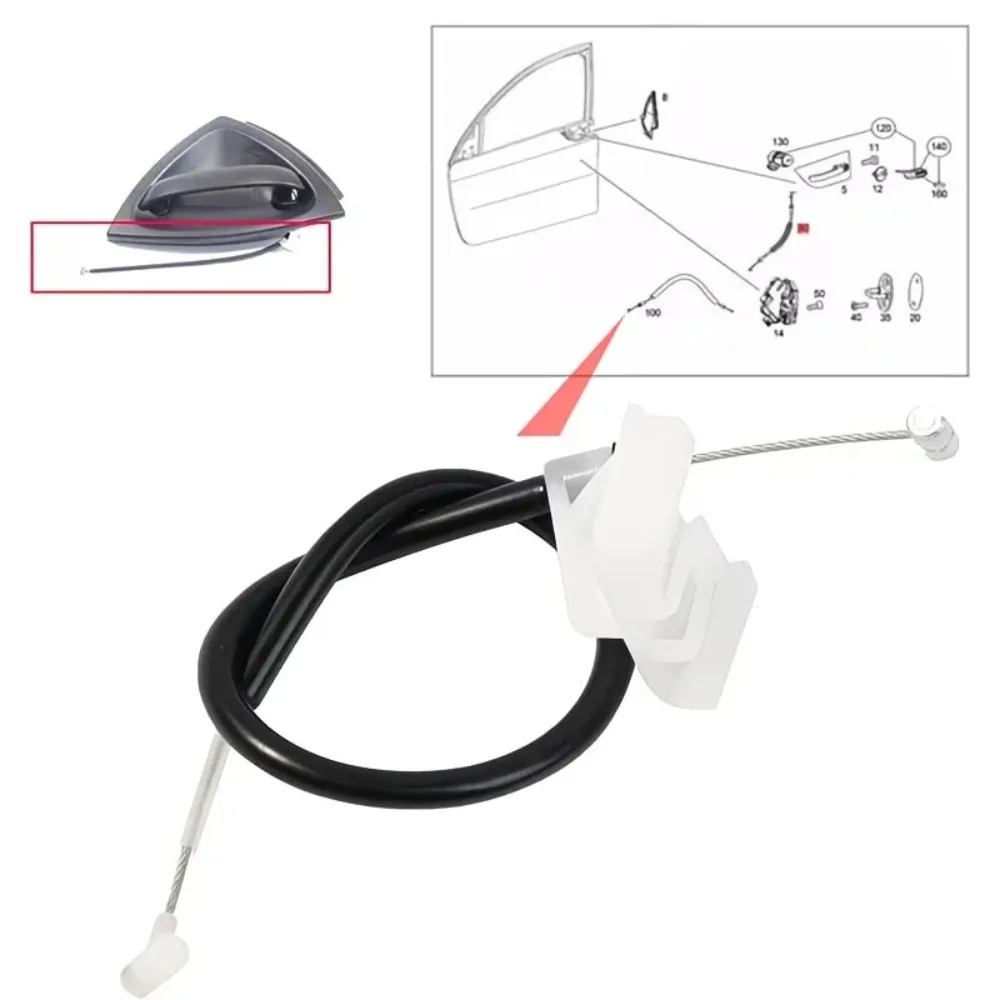 Car Front Exterior Door Handle Cable Repair For Smart City Coupe 450 Cabrio W450 1998-2007 0001973V005 11341582 Car Accessories view 4