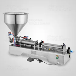 Semi Automatic Paste Food Filling Machine Honey 2022 Single Head Piston Pneumatic Liquid Filler Nozzle 8mm 4mm Business Machine