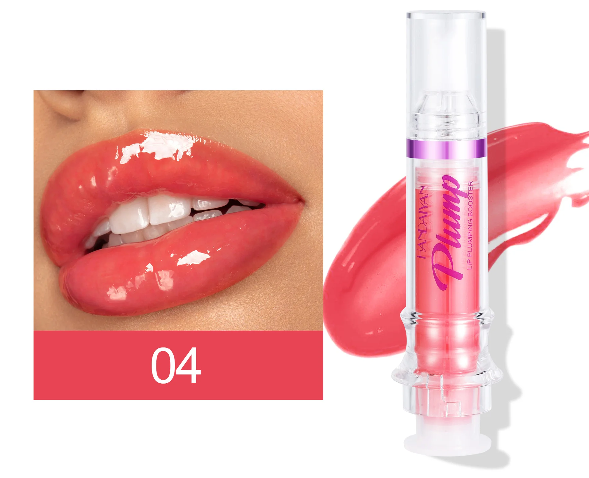 Lip Shine ลิปกลอสให้ความชุ่มชื้น 6 ชิ้นสําหรับหนึ่งชุด