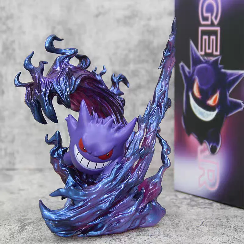 2024 New In Stock 18cm Anime Pokemon Gengar Ghost Claw Action Figure Game Statue Pvc Collectible Kawaii Model Gifts Dolls Toys