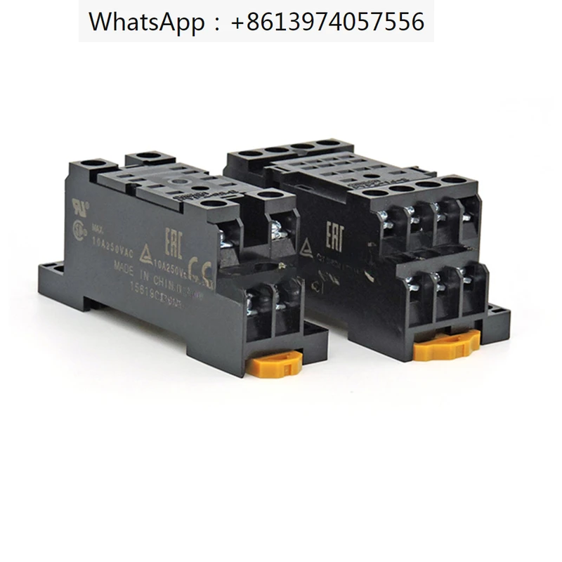 10 pcs PYFZ-08-E/PYFZ-14A-E relay base is compatible with MY2N/MY4N