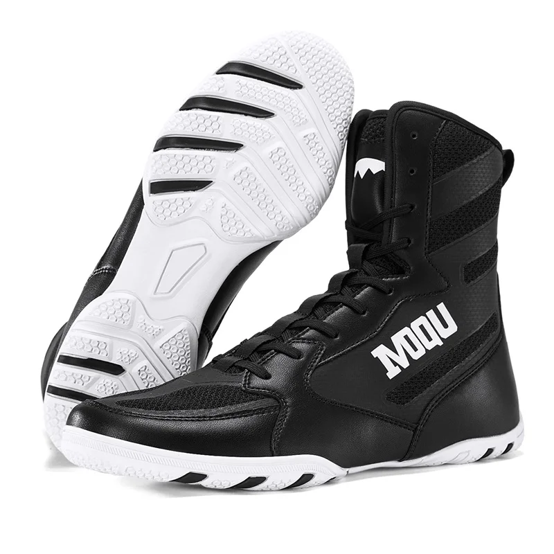 Classic Brand Wrestling Shoes for Men White Green Fighting Boots Youth Good Quality Gym Training Shoe Designer Boxing Shoes