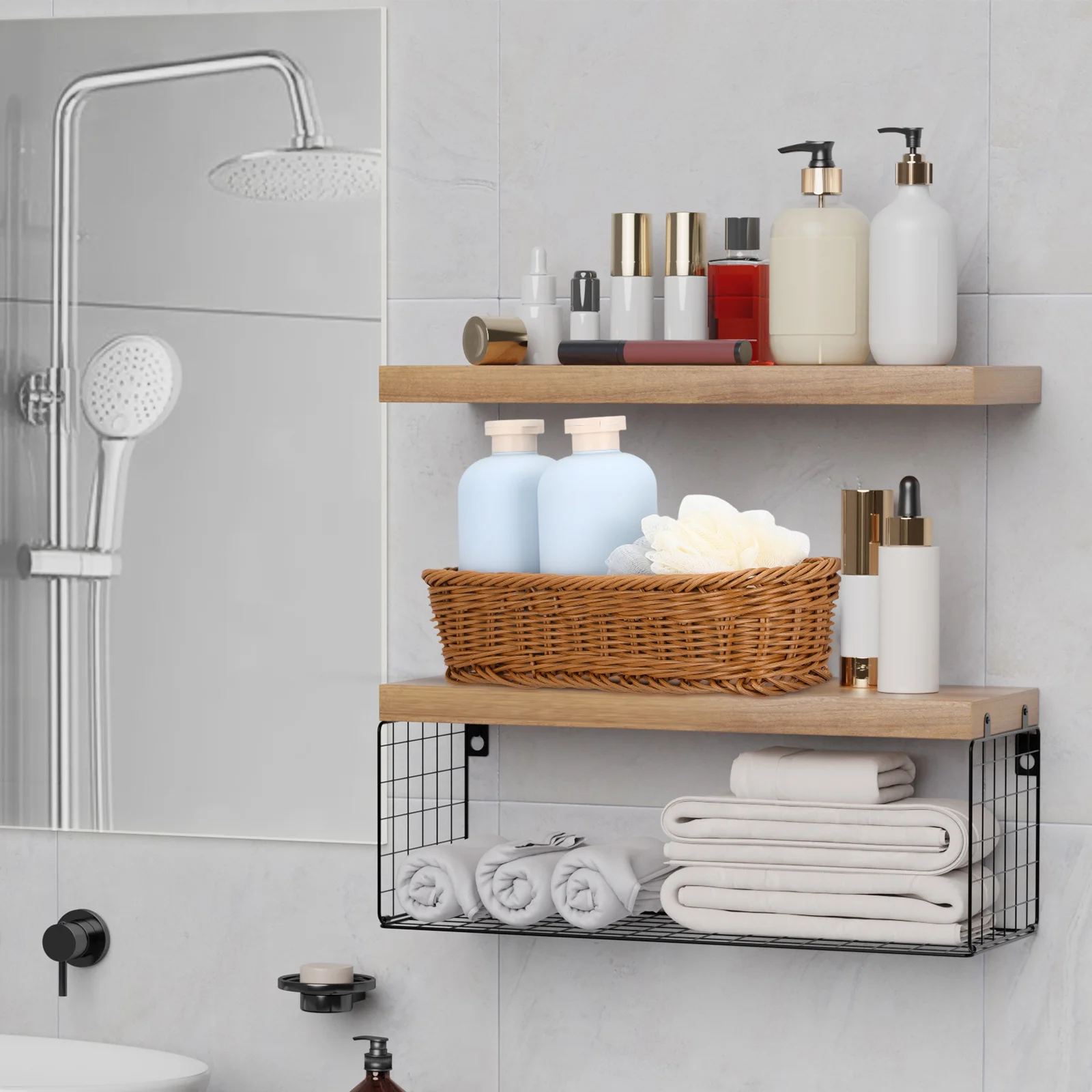 

1Pcs Seasoning Bottles Storage Box Imitation Rattan Woven Design Household Small Basket for Candy Snacks Arrangement Decorative