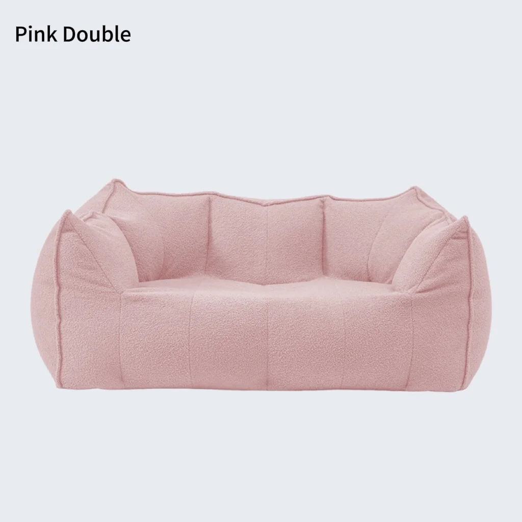 Modern double sofa, bean bag chair, compressed sofa, foam cotton padded, vacuum packed, home furniture, living room