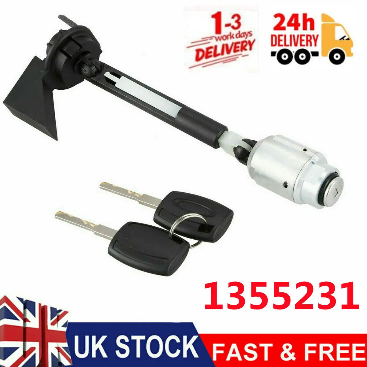 Bonnet Release Lock Latch Catch Repair Tool Set With 2 Keys For Ford Focus MK2 2004-2012 1355231 Car Accessories Lock Replcement
