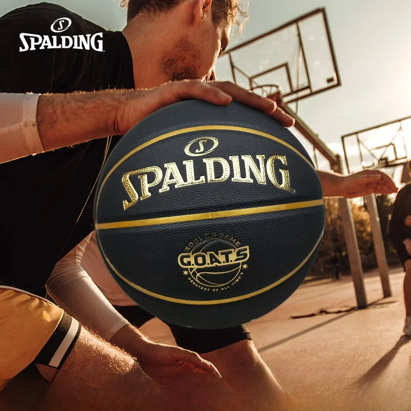 Bola de Basquete Spalding Tamanho 7 para Adultos e Jovens, Durável para Uso Interno e Externo, Competição e Treinamento, Resi...