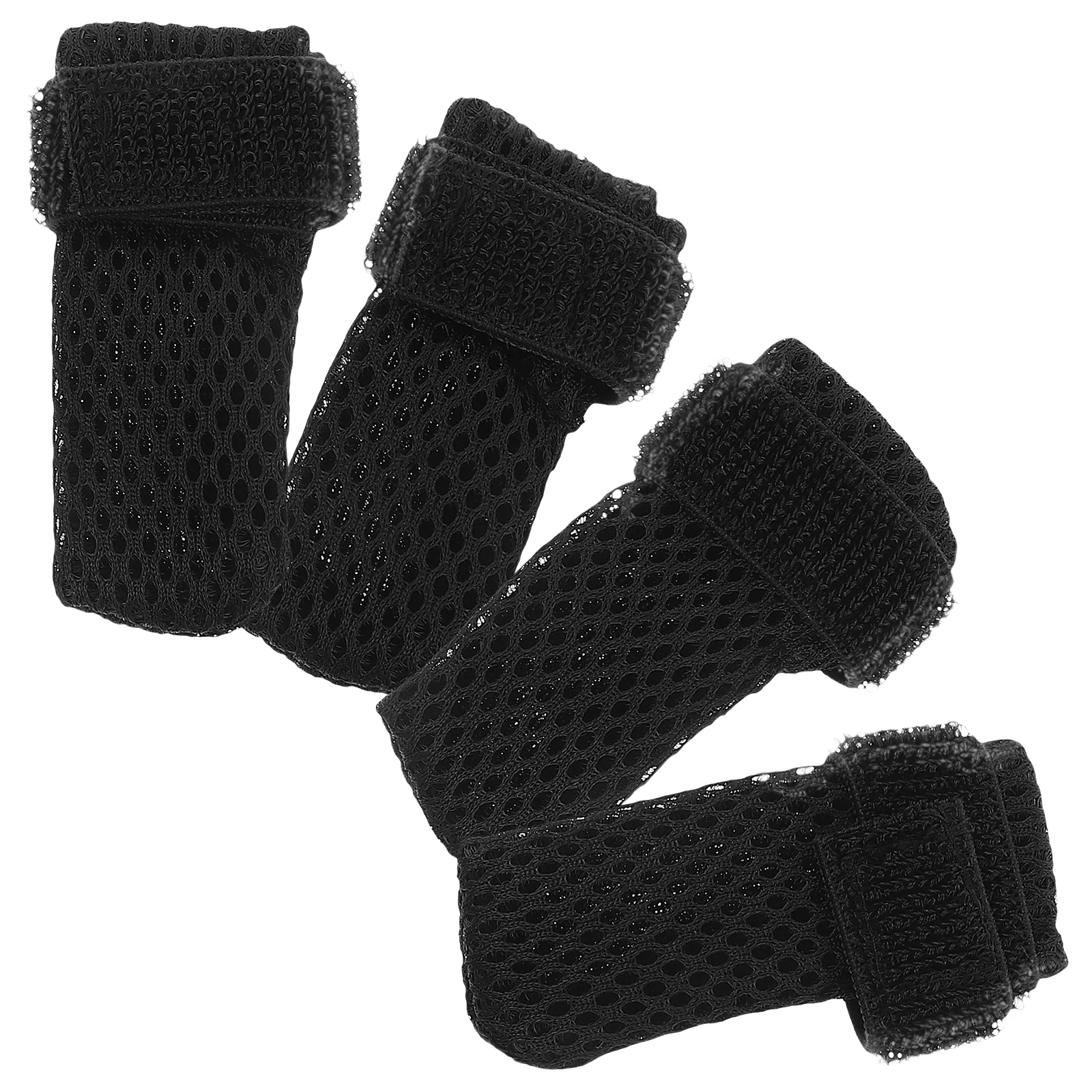 

Cat Shoes Feet Paws Kitten Claw Covers Black Polyester Anti Scratch Socks Booties Adjustable Size Durable Comfortable Wear Cat