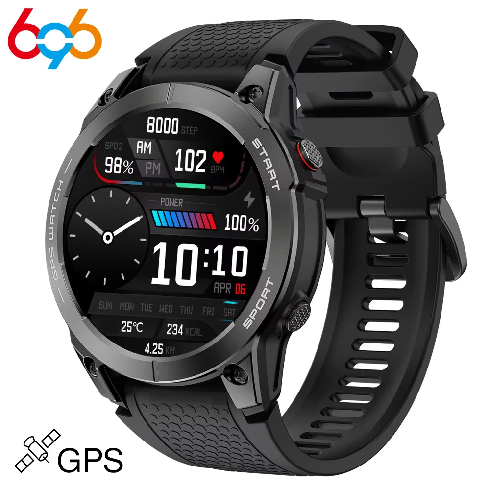 

New 1.43" AMOLED Screen 400mAh Men Health Smartwatch Lady Blue Tooth Call Smart Watches Heart Rate GPS Motion Trajectory Fitness