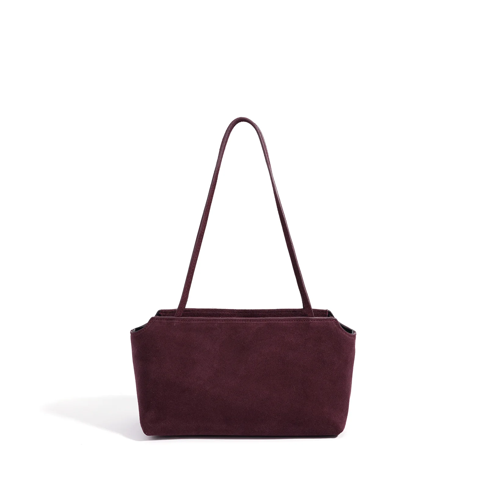 New Niche-Design Underarm Bag Korean Version Split Suede Leather Handbag Commuter Simple Versatile And Senior Sense Shoulder Bag
