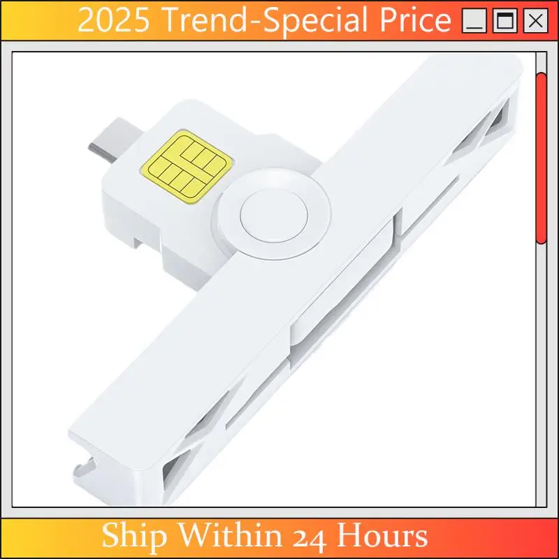Lector de tarjetas CHYY Top CAC USB C inteligente plegable DOD tipo C acceso común declaración de impuestos SIM/ID/lector de tarjetas bancarias para teléfono portátil