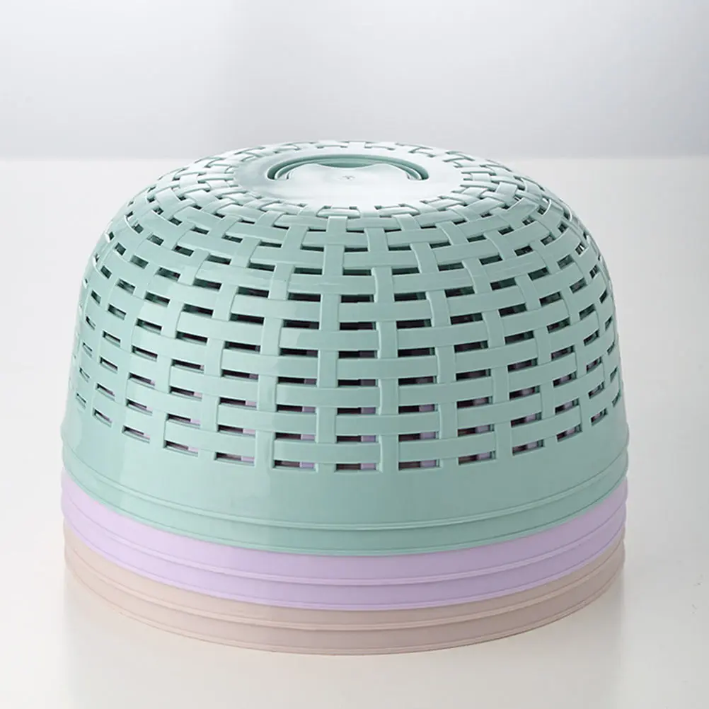 

3 Pcs Cover Containers Mesh Lid Microwave Oven Covers Round Meal Dining Table Outdoor Food Umbrella Rust Resistant Deform