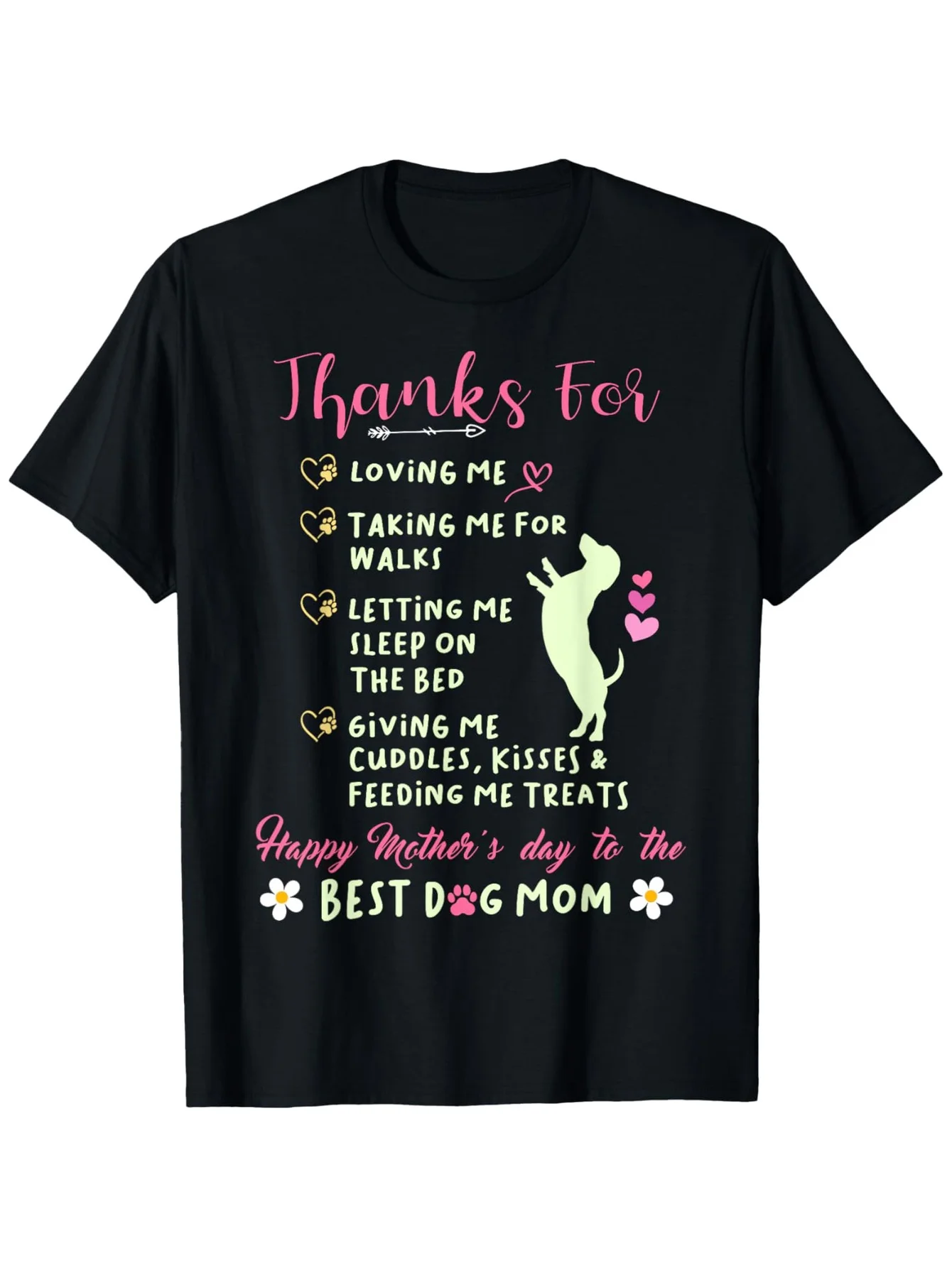 

Happy Mother's Day "Best Dog Mom Dachshund" T-Shirt - 100% Cotton, S-XXXL Black Gift