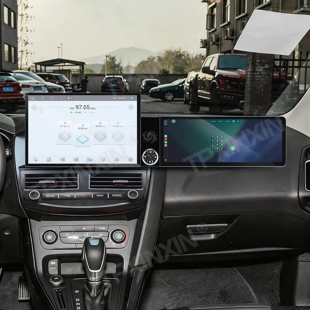 13.1+12.3 Inch Screen Car Radio For Ford Focus 2012-2018 Android Auto GPS Navigation Multimedia Video Stereo Receiver Head Unit