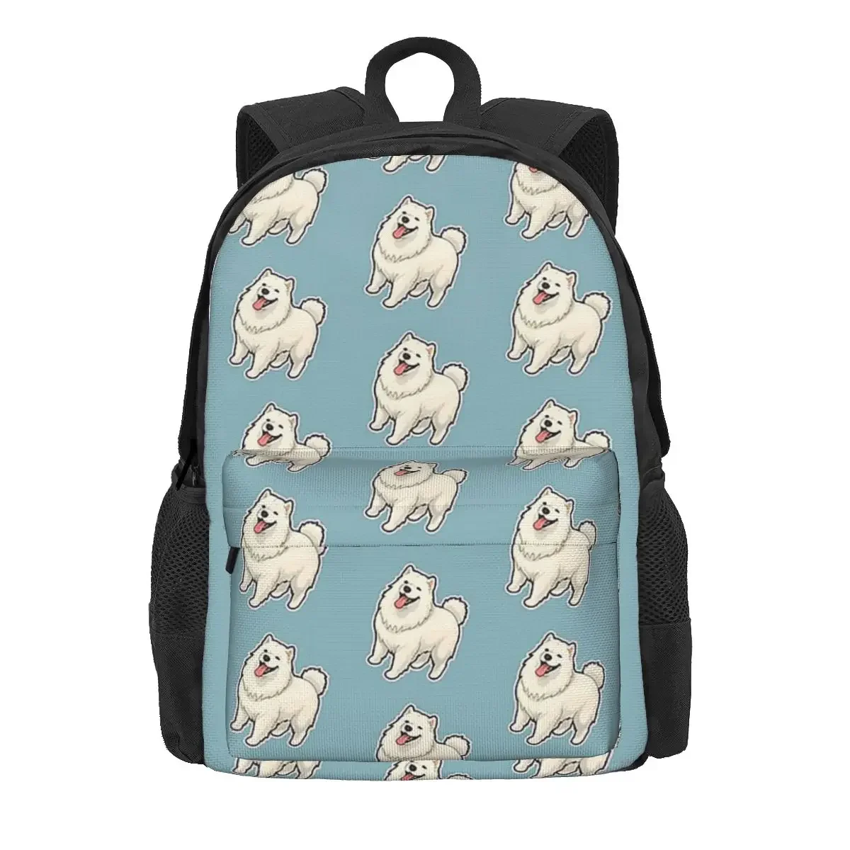 MaleBoy Samoyed Design For Dog Lovers Backpacks Boys Girls Bookbag Children School Bags Rucksack Laptop Rucksack Shoulder Bag