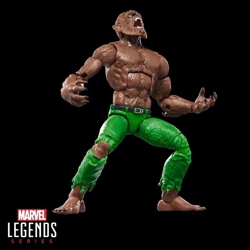 نموذج مجموعة ألعاب شخصيات الرسوم المتحركة الأصلية من سلسلة هاسبرو مارفل ليجيندز WEREWOLF BY NIGHT #4