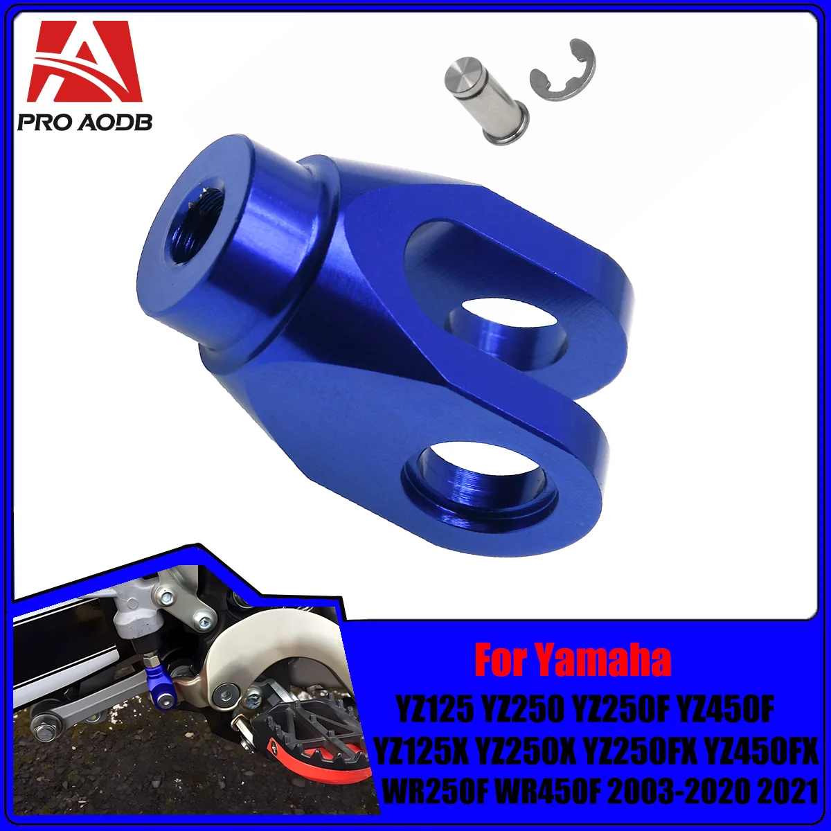 Motorcycle CNC Rear Brake Clevis For Yamaha YZ450F YZ125X YZ250X YZ125 YZ250 YZ250F YZ250FX YZ450FX WR250F WR450F 2003-2020 2021