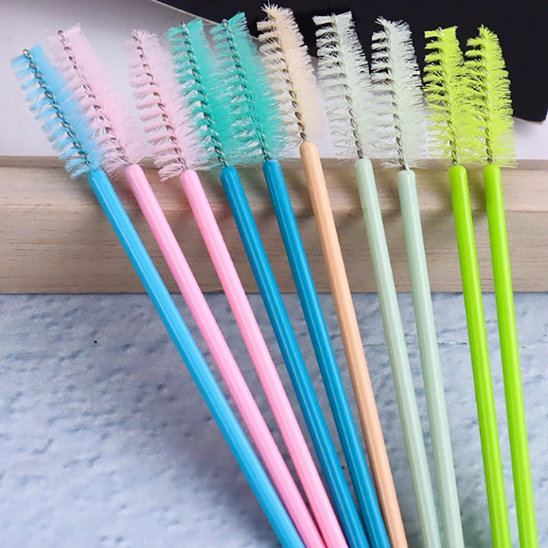 50 pçs escovas de cílios descartáveis rímel varinhas aplicador spoolies escova cosmética para cílios ferramenta de extensão de cílios