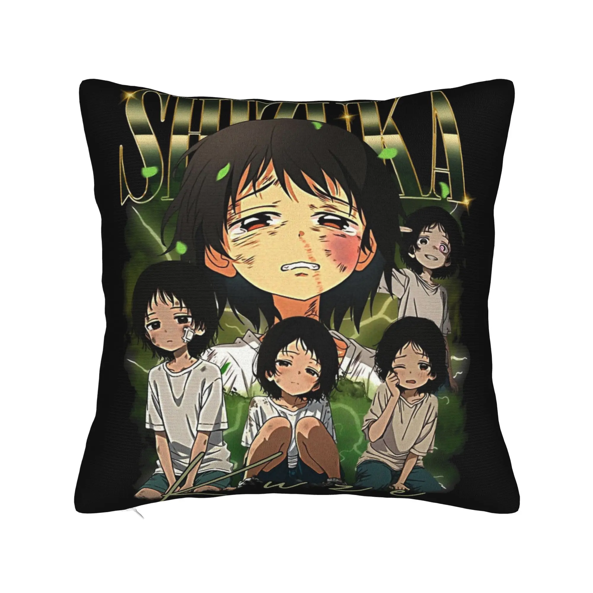 Shizuka Kuze Bootleg Takopi's Original Sin Pillowcase Printed Fabric Cushion Cover Pillow Case Cover Home Zipper 45X45cm