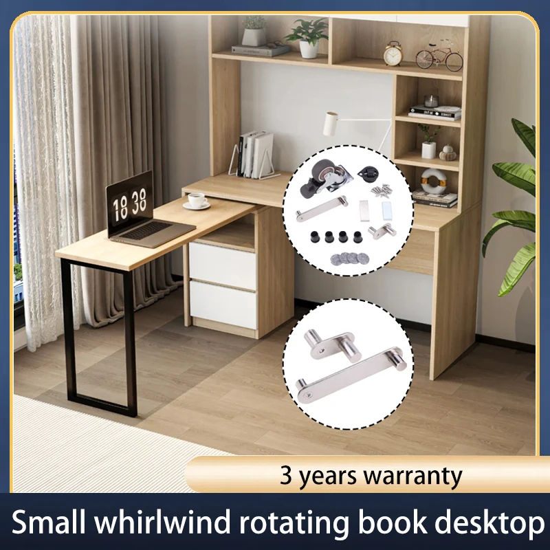 

Rotating Desk Hardware Mobile Dining Table Storage Cabinet Multifunctional Folding Furniture Small Whirlwind