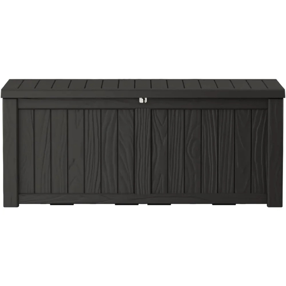 

Oversized 150 gallon outdoor storage box, waterproof outdoor storage box, resin deck storage box for terraces and swimming pools