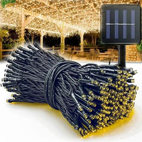 Solar Powered 50/100 LED Fairy Lights 8 Lighting Modes IP65 Waterproof Outdoor String Lights for Garden Wedding Christmas Decor