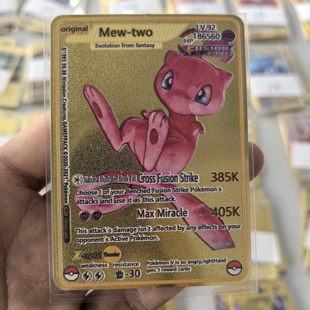 10000HP Charizard Vmax Pokemon-Karten Metall Englische Karte Arceus GX Vstar V Goldene Limitierte Kinder-Geschenkkarten Spiel Kampf Sammelkarten