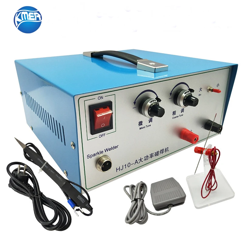 

100A Jewelry Spot Welding Machine - Adjustable Pulse Spot Welder 600W High Power Jewelry Coil Bracelet Interface Soldering Tool