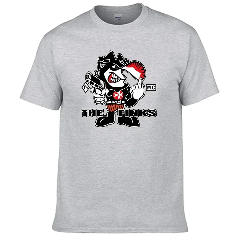 Motorbikes club the Finks MC T shirt 100% bawełna koszula męska N01