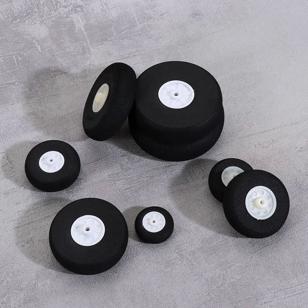 High Quality EVA Sponge Accessories Black Tail Wheels RC Airplane Replacement Wheel Hub Plane Toy Parts