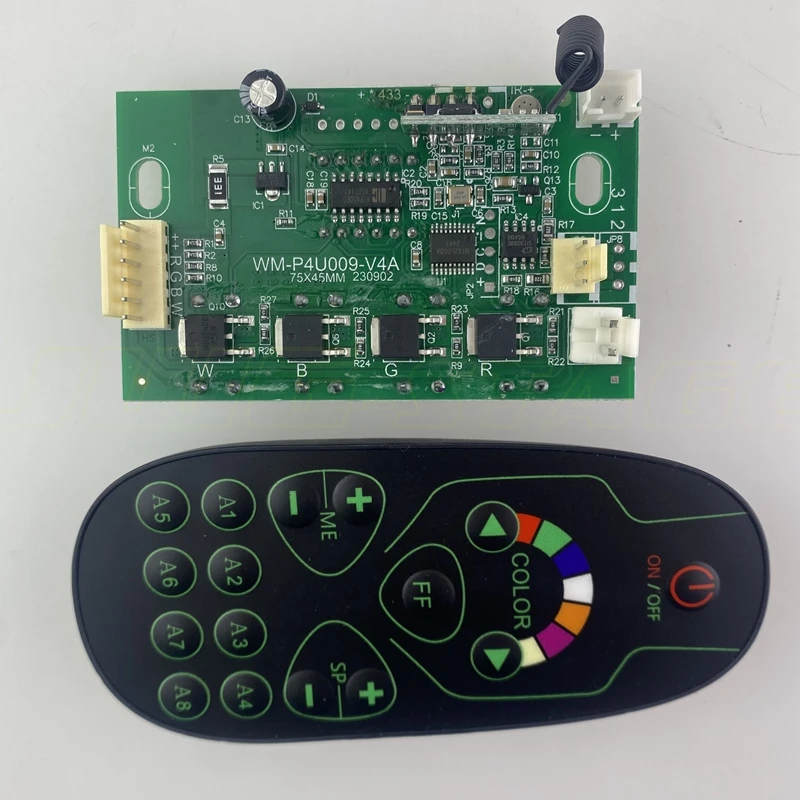 

WM-P4U009-V4A Замените WM-P4U009-V3A Светодиодный пластиковый светильник Par с дистанционным управлением, основная материнская плата
