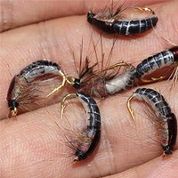 Fishing Lures-6/9Pcs/Box Realistic Nymph Scud Fly for Trout Fishing Fly Tying Artificial Bait Lure