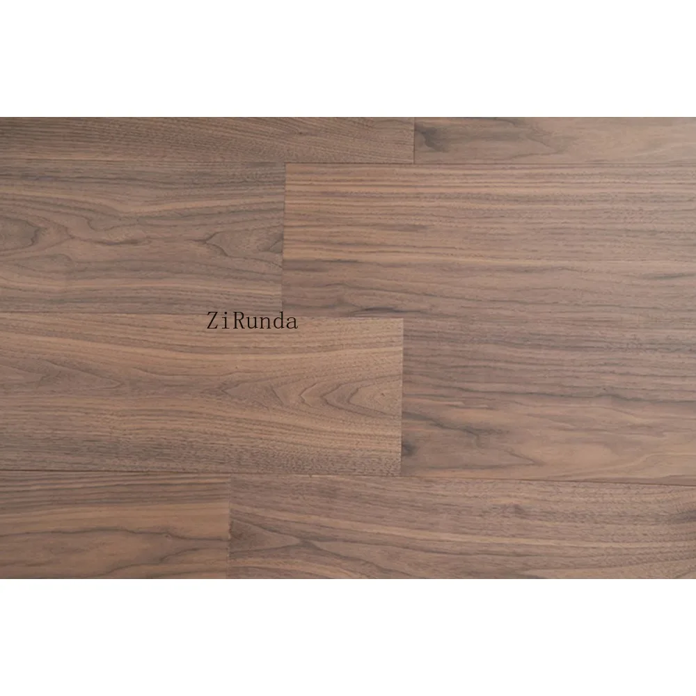 نسخة مخصصة من أرضية خشبية هندسية متعددة الطبقات من خشب الجوز #5