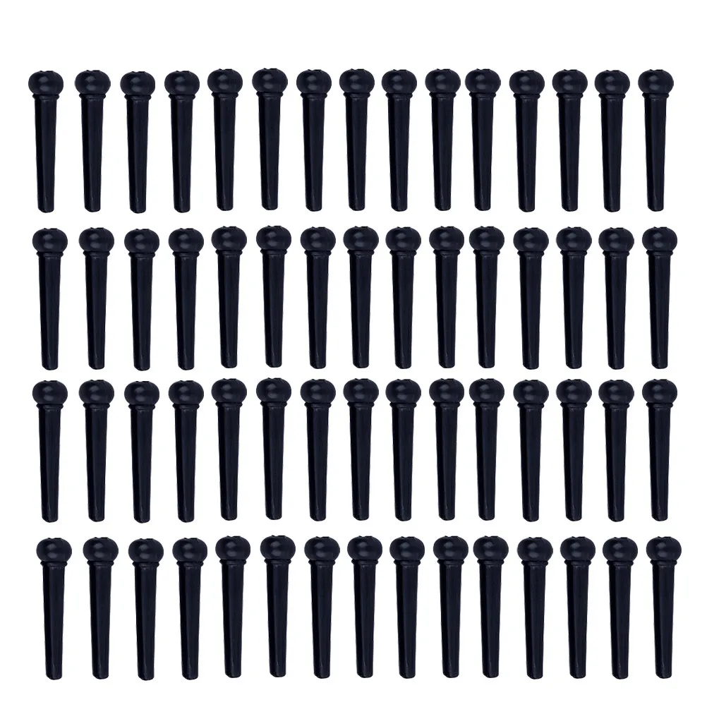 100Pcs Guitar String Pegs Acoustic Guitar Bridge Pins Premium Plastic Vintage Design Strong Wear Resistant Easy Puller Extractor