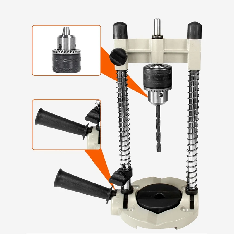 Imagem -03 - Precisão Ajustável Broca Guia Acessório com Chuck Drill Holder Stand Guia de Perfuração 45-90 Graus do Ângulo