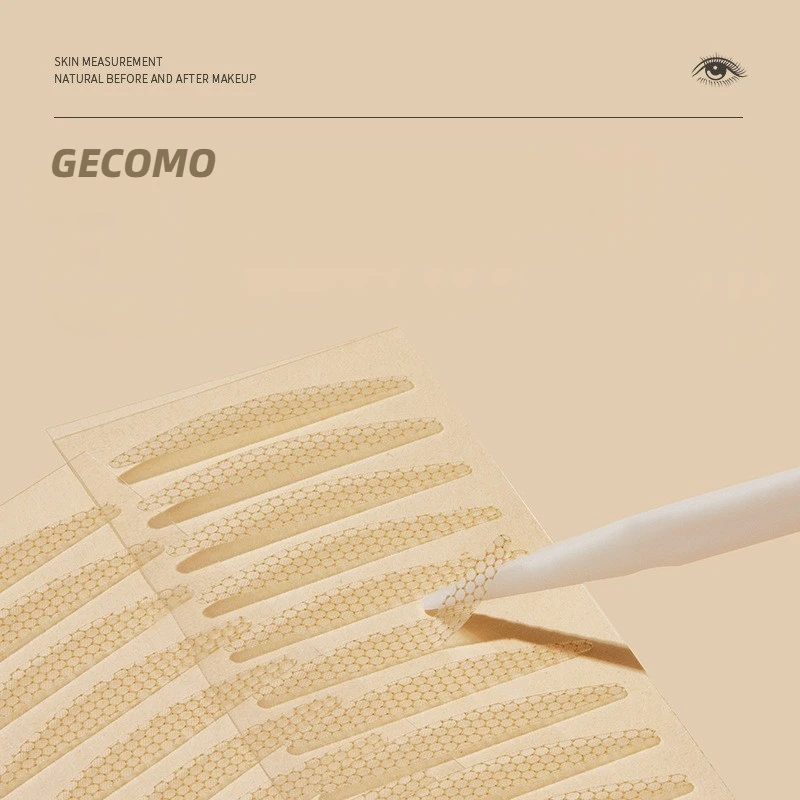 GECOMO parche doble para párpados, Invisible, Natural, sin rastro, duradero, herramientas de maquillaje, cinta doble para párpados