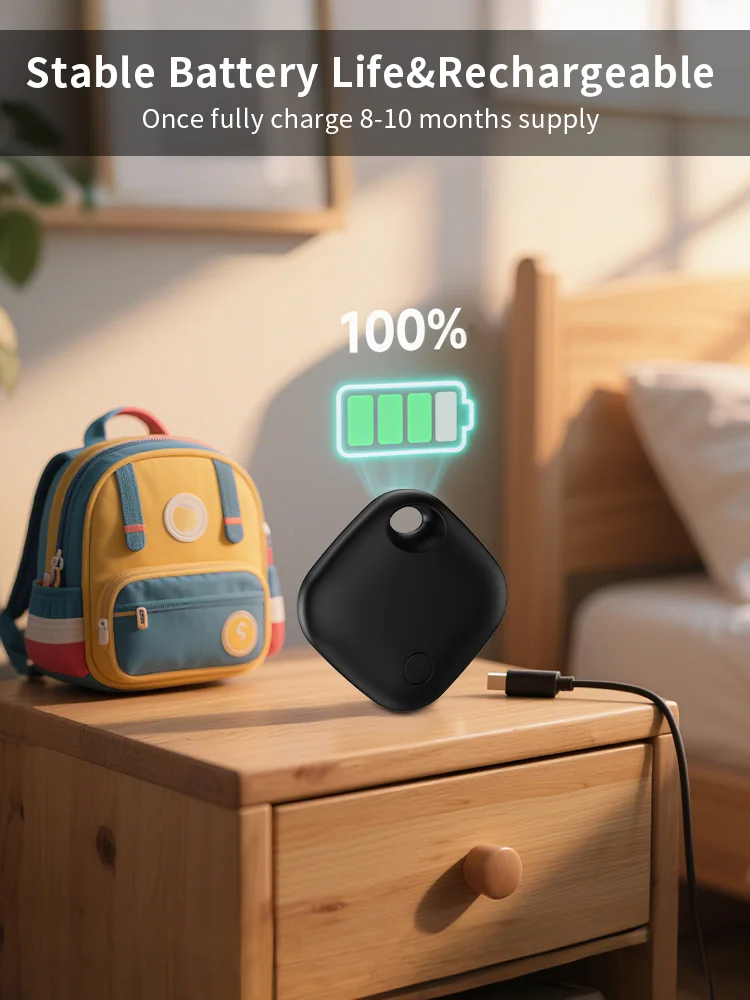 Typ C Ladeanschluss Fern-Tracker für Android Google Find Hub Voice Locate Keys Tasche Spielzeug Smart Tag für Pixel Vivo GMS – Detail 4