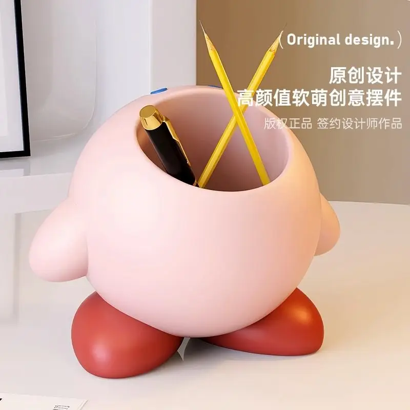 Kawaii Kirby Anime Hobby Pen Holder Desktop Storage Ornaments Office Home Entry Key Storage Ornaments Birthday Gift